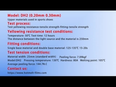 Test de résistance au jaunissement DH2